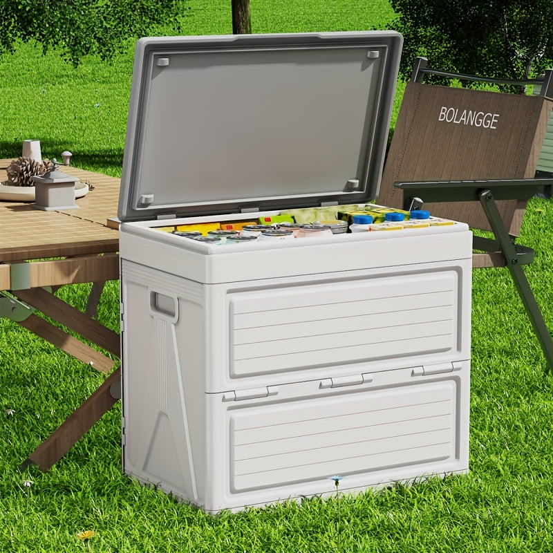 Outdoor Foldable Storage Box with Wheels - Image 1
