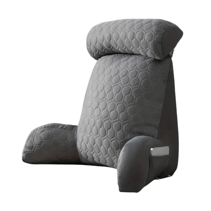 Cool Latex Reading Pillow with Armrests & Pockets - Image 4