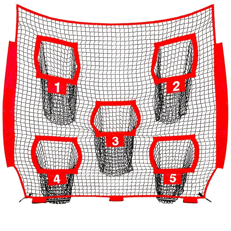 Football Outdoor Target Throwing Net with 5 Pockets - Image 1