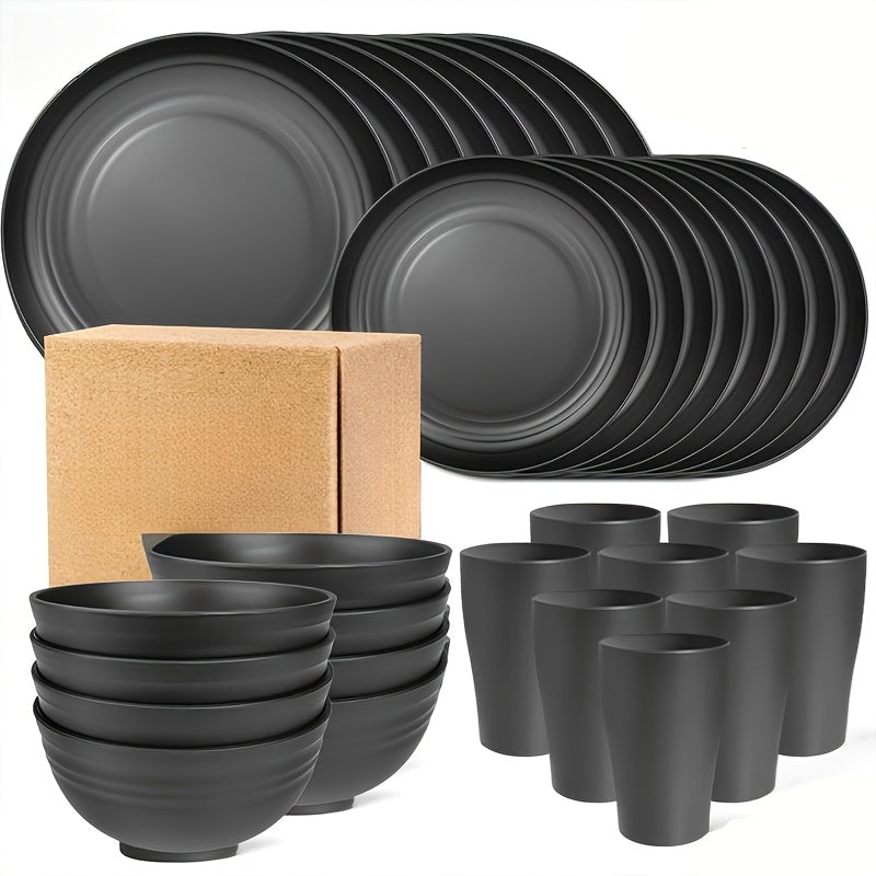 Shatterproof Tableware Set for Camping & Home (16pcs) - Image 4