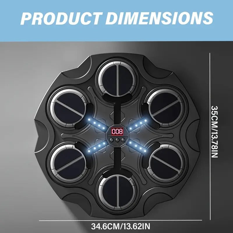 Wall-Mounted Smart Boxing Game with LED & Gloves - Image 3