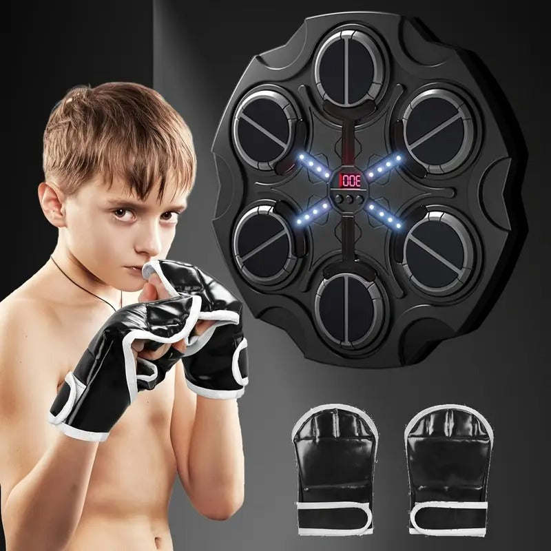 Wall-Mounted Smart Boxing Game with LED & Gloves - Image 4
