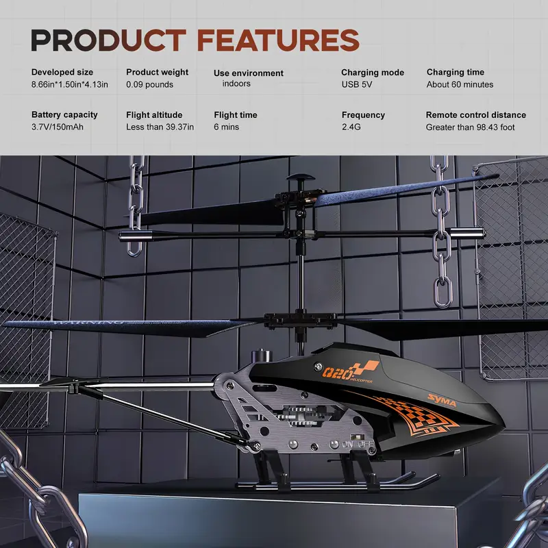 Remote Control Helicopter with Altitude Lock for Kids - Image 4