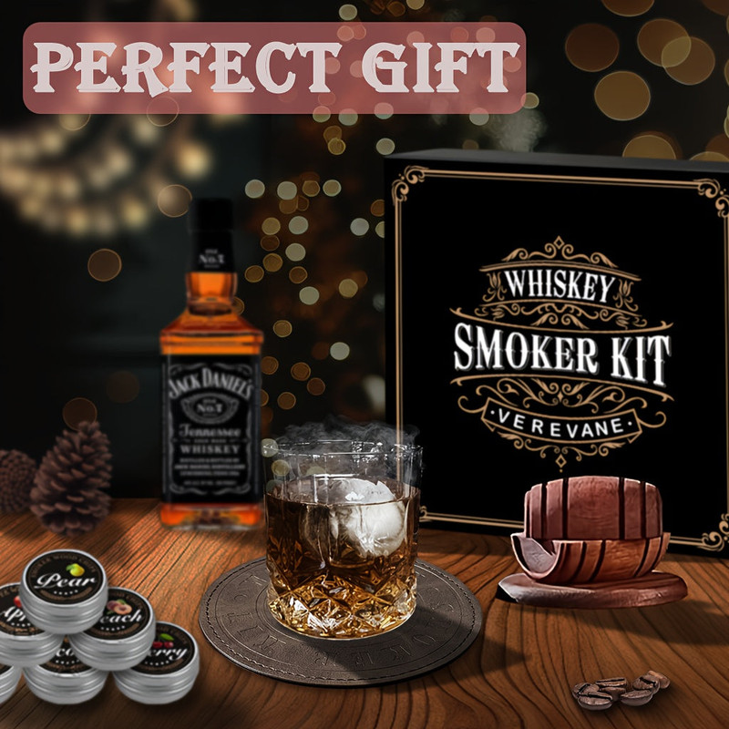 Whiskey Smoker Kit with 6 Wood Flavors & Accessories - Image 5