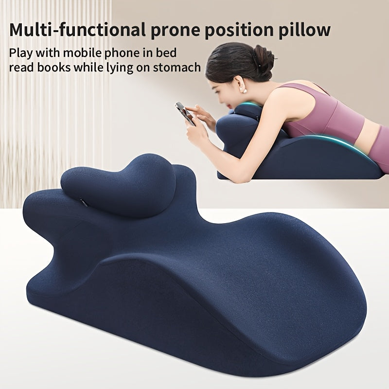 Ergonomic Bed Pillow with Detachable Headrest Support - Image 1