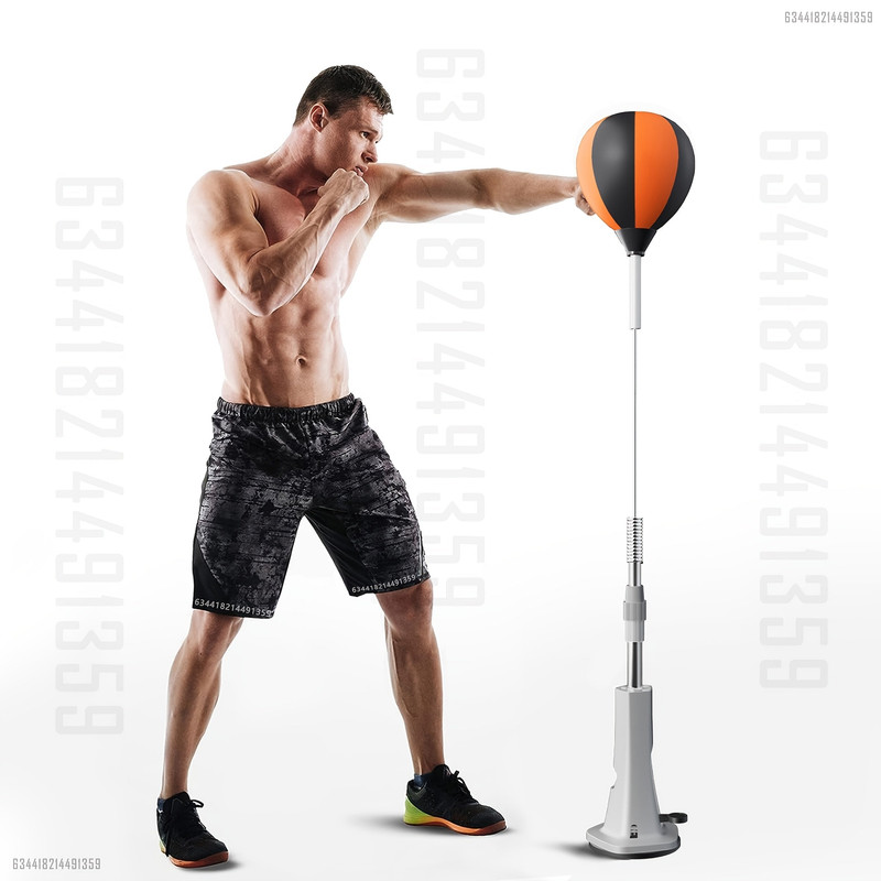 Inflatable Boxing Reflex Bag Adjustable Height Training - Image 1