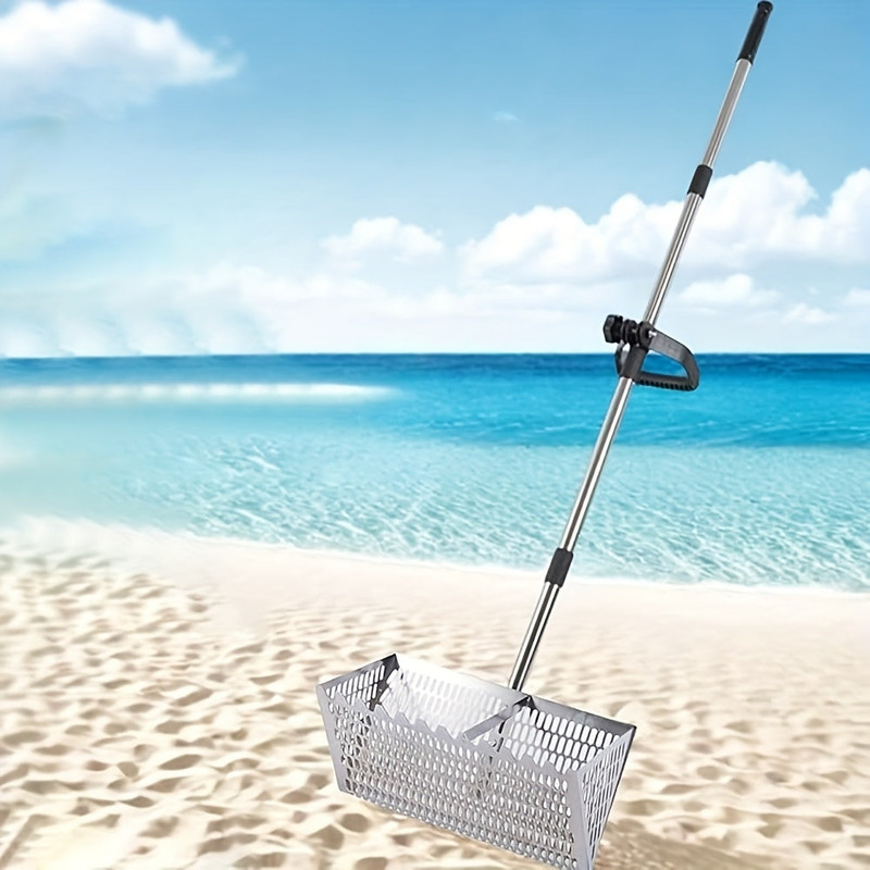 Adjustable Metal Beach Sifter Rake Tool - Image 3