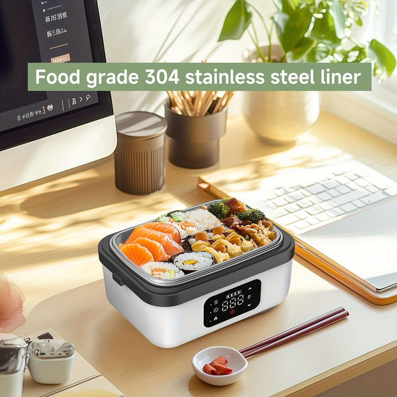 Electric Heated Lunch Box USB Rechargeable 1000ml - Image 4