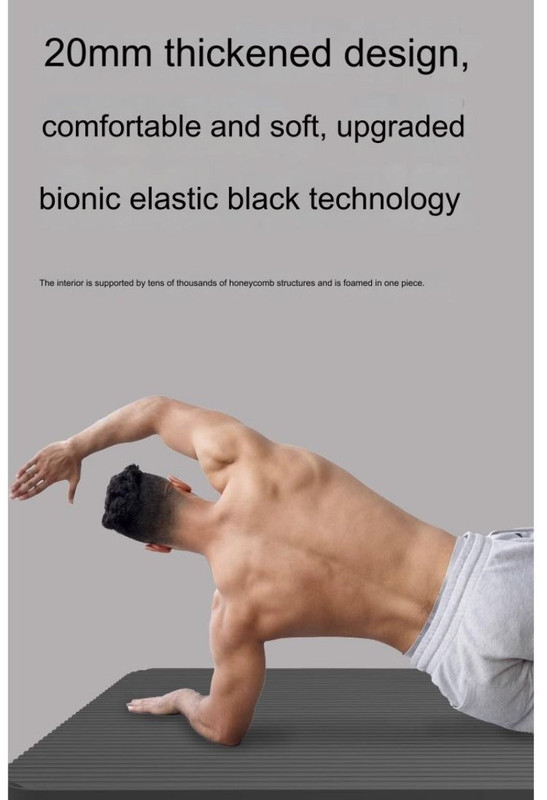 20Mm Thick Shock-Absorbing Yoga Mat - Image 7