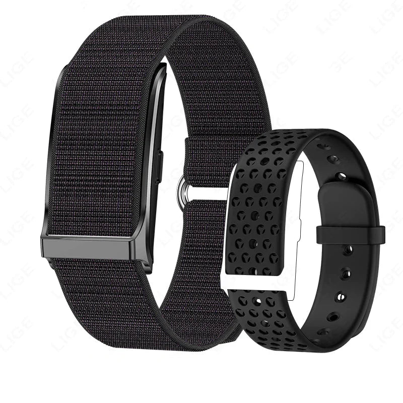 Smart Fitness Bracelet with 24H Heart Rate Black - Image 5