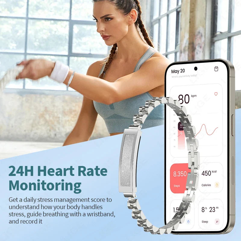 No-Screen Smart Watch Silver - Image 1