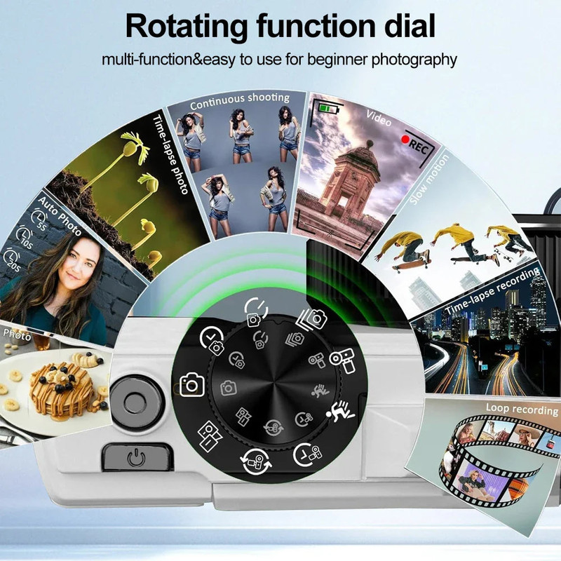 Digital Camera with Zoom Autofocus Black - Image 1