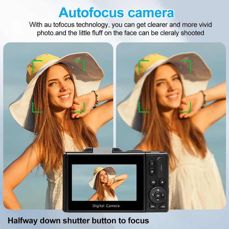 Digital Camera with Zoom Autofocus Black - Image 4