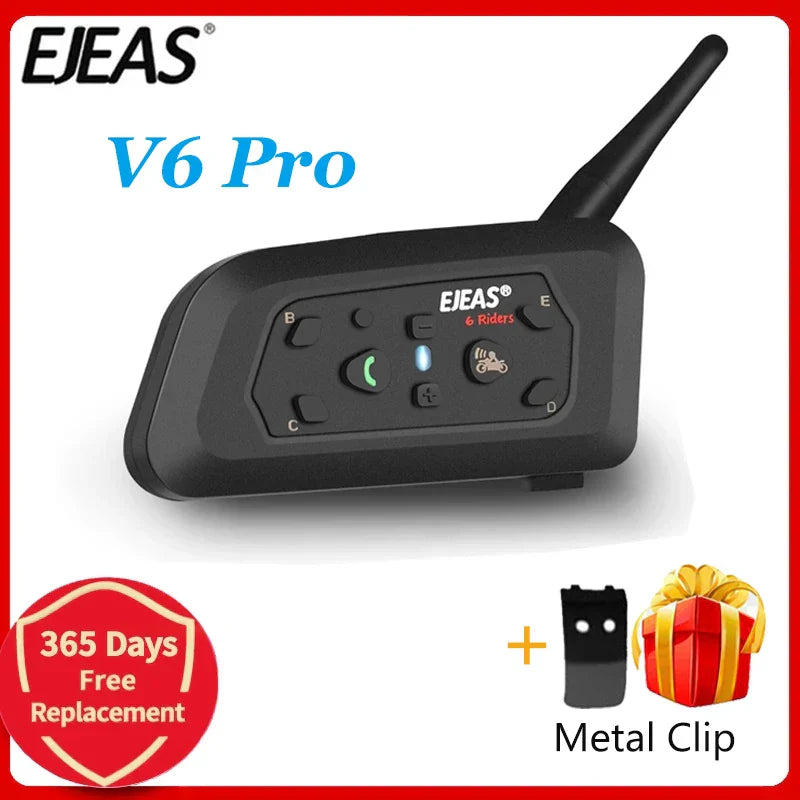 1200M Bluetooth Motorcycle Helmet Intercom Headset - Image 5