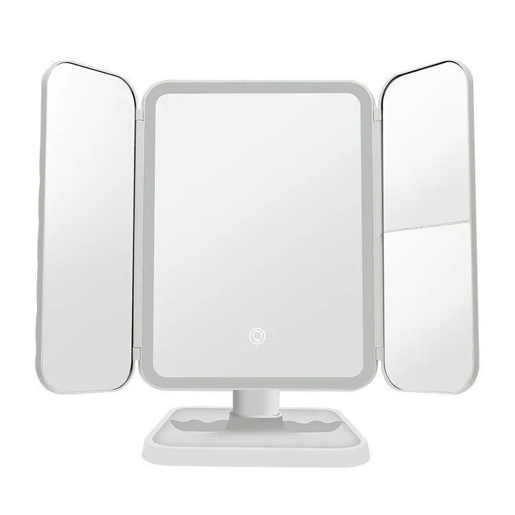Trifold LED Makeup Mirror Beauty Lights - Image 1