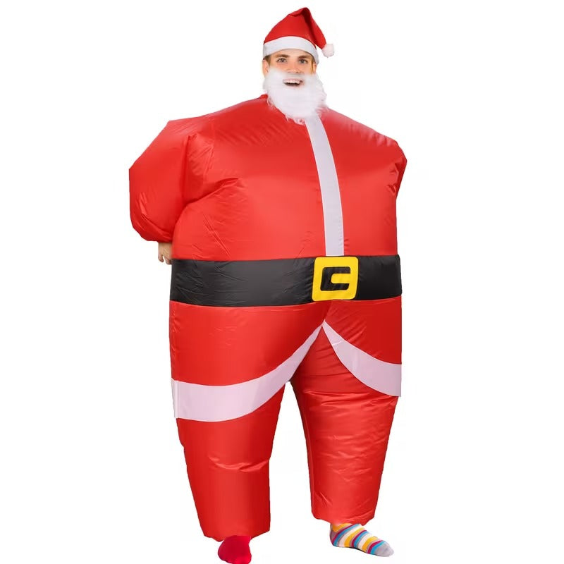 Santa Costume Self-Expanding Christmas Suit - Image 1