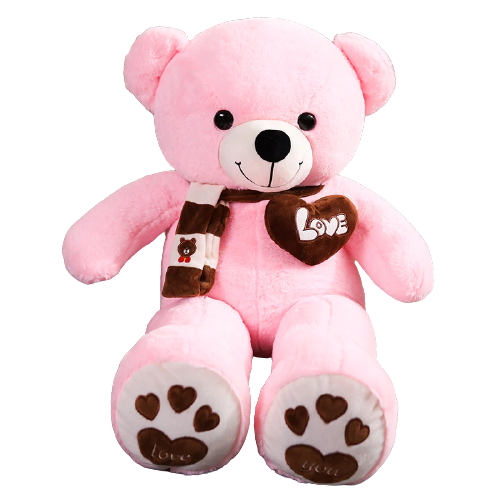 Huge 100cm Giant Pink Teddy Bear Soft Plush - Image 1