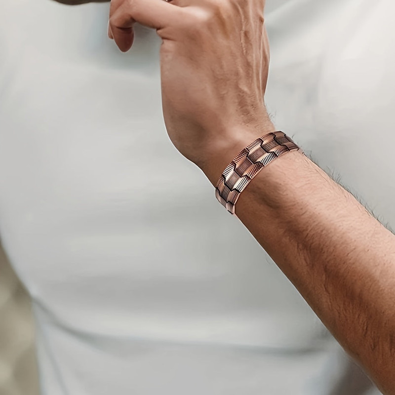 3X Strong Copper Magnetic Bracelet for Men - Image 5