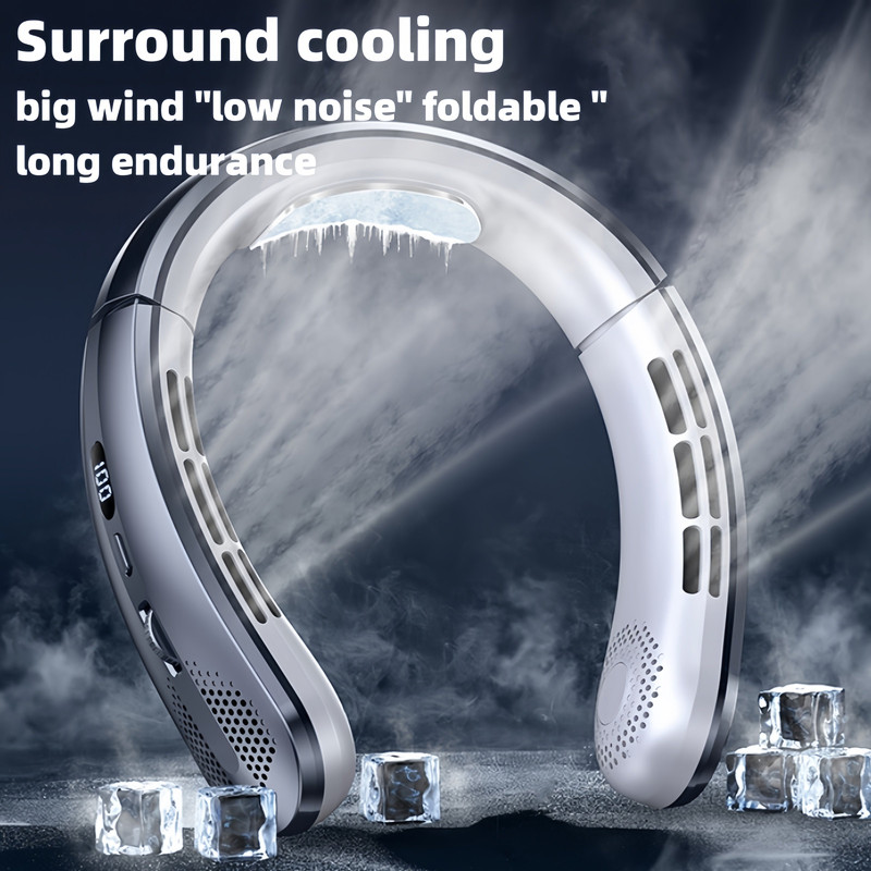 Hanging Neck Fan USB Rechargeable - Image 1