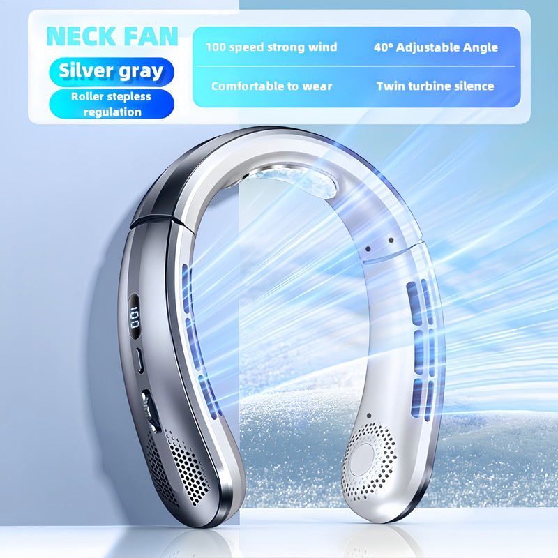 Hanging Neck Fan USB Rechargeable - Image 2