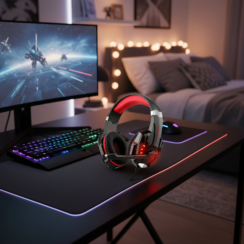 Stereo Gaming Headset with Mic for PS4 PS5 Xbox - Image 1
