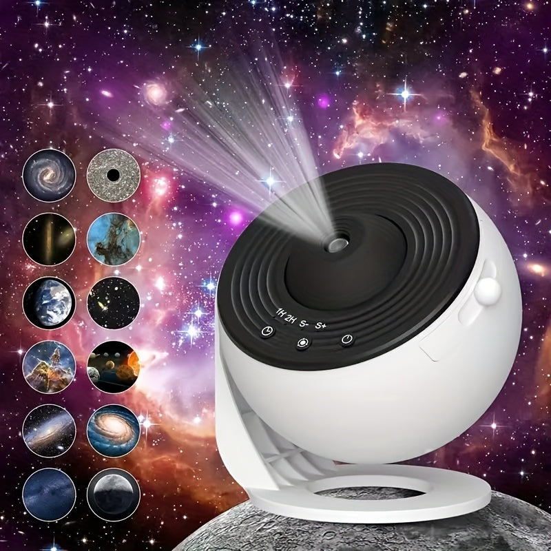 Galaxy Star Projector with 13 Discs USB - Image 1