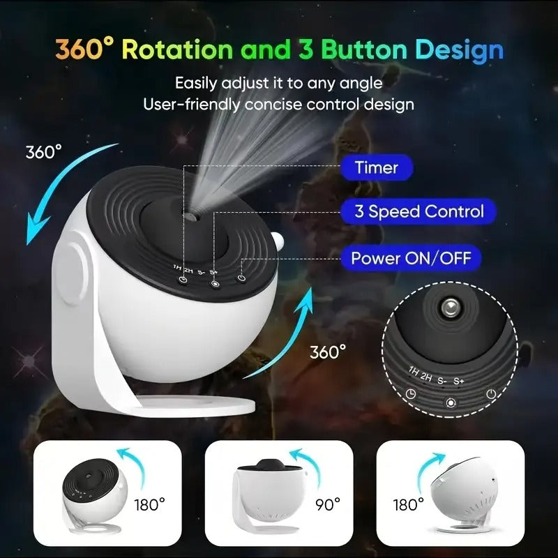 Galaxy Star Projector with 13 Discs USB - Image 4