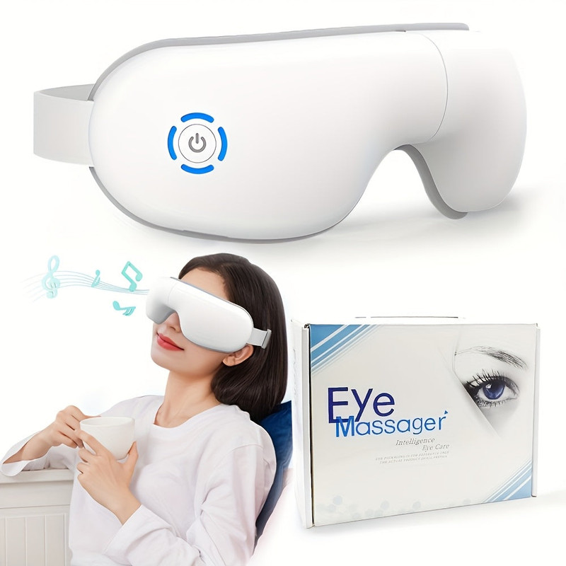 4D Portable Eye Massager with Heat & Music - Image 1