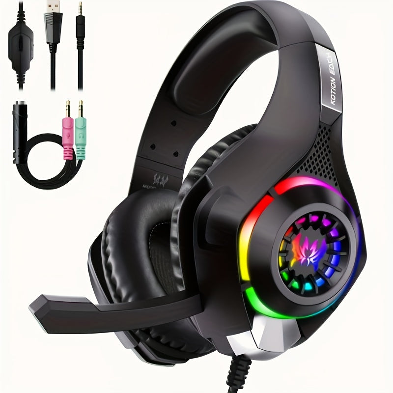 Gaming Headset PC PS4 PS5 Xbox RGB - Image 1