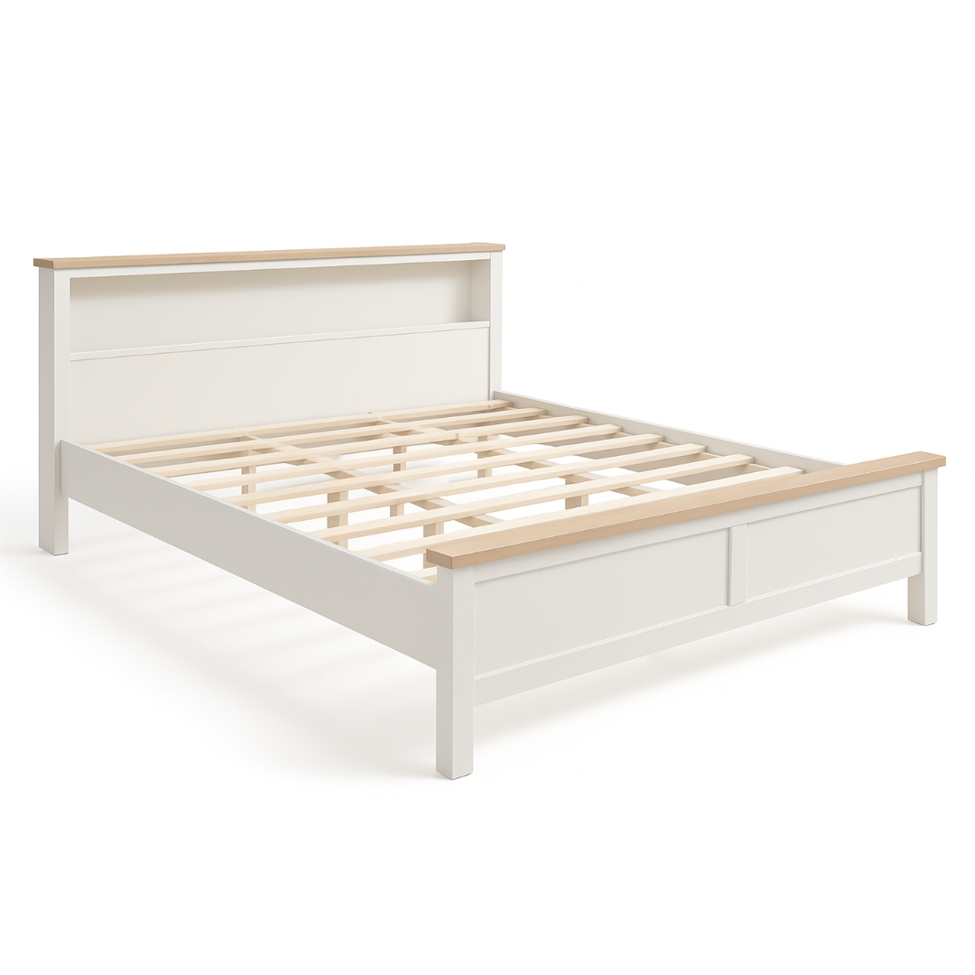 Noosa King Bed Frame with Shelf - Image 2