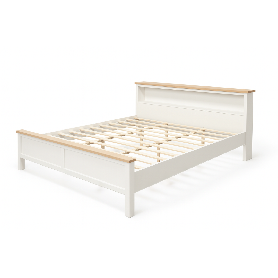 Noosa King Bed Frame with Shelf - Image 3