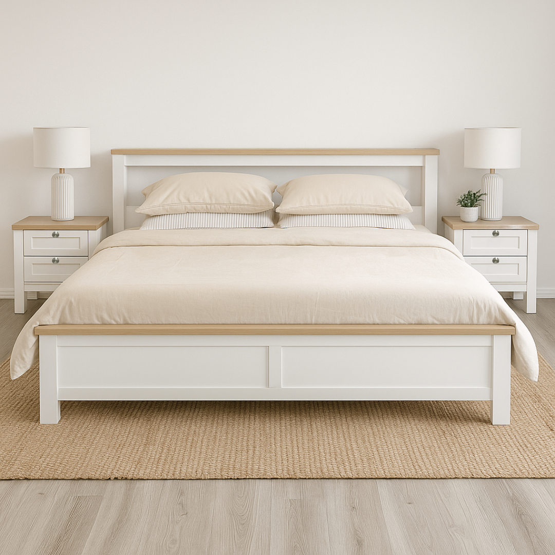 Noosa King Bed Frame with Shelf - Image 6