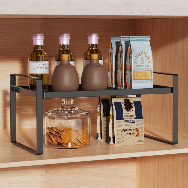 Kitchen Countertop Layered Storage Rack-Black - Image 5