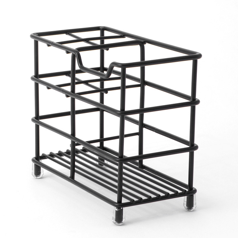 Four-section Toothpaste and Toothbrush Holder-Black - Image 7