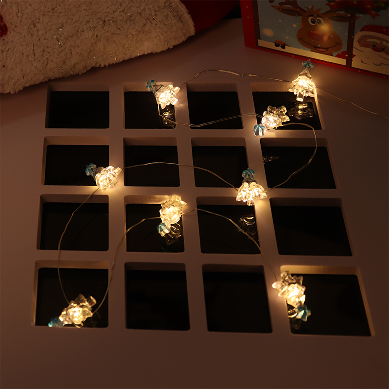 2m 20-LED Christmas Tree Clip-on String Lights with 2x AA Battery Box (Warm White) - Image 2