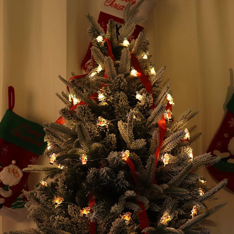2m 20-LED Christmas Tree Clip-on String Lights with 2x AA Battery Box (Warm White) - Image 5