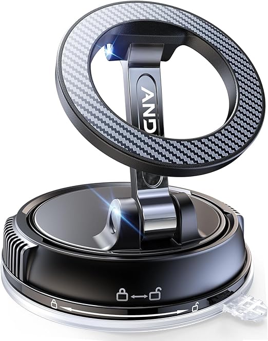 Car Phone Holder for  [78+LBS Strongest Suction & 2400gf Magnetic] 360° Adjustable Car Phone Mount-Car Phone Holder - Image 1