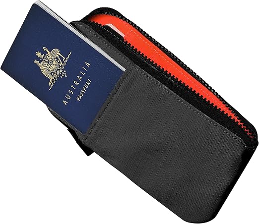 Travel Wallet - RFID Passport Holder, Self Locking Zipper Wear & Tear-Resistant Material, 3 Passport Pockets and 3 Card Slots - HUB Accessories-Green - Image 1