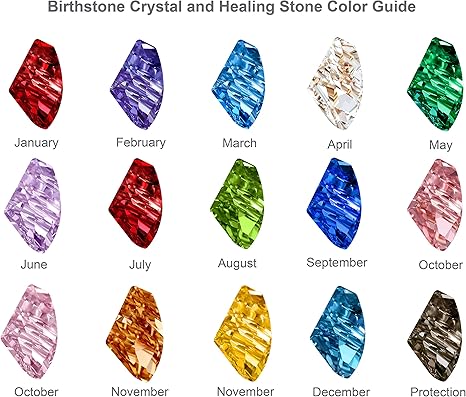 Infinity Love Heart Birthstone Earrings for Women, Crystal Stud Earrings with Healing Stones, Allergy-Free Jewelry for Women with Gift Box, Silver-tone Birthstone Crystals Earrings-05-May Birthstone-Emerald Green - Image 3