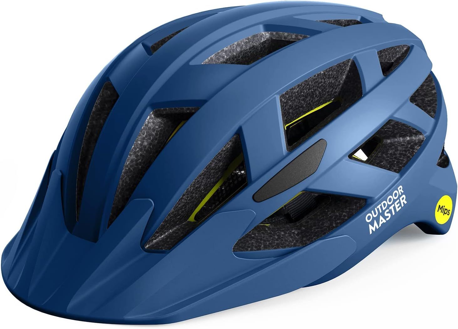 OutdoorMaster Bike Helmet Adult Men Women MIPS Certified Bicycle Helmet with Two Removable Liners & Ventilation Cycling Helmet for Mountain&Motorway-Ocean Blue,Medium - Image 1