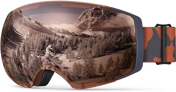 OutdoorMaster Ski Goggles PRO - Frameless, Interchangeable Lens 100% UV400 Protection Snow Goggles for Men & Women-OM-2 - Image 1