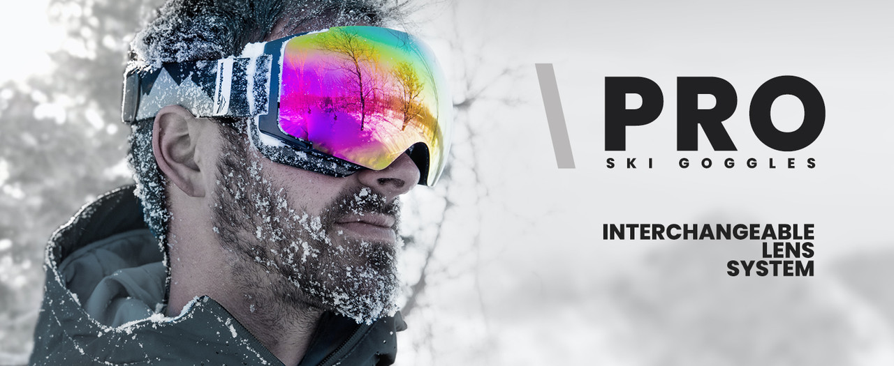 OutdoorMaster Ski Goggles PRO - Frameless, Interchangeable Lens 100% UV400 Protection Snow Goggles for Men & Women-OM-2 - Image 8