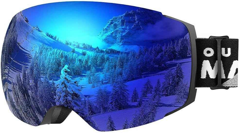 OutdoorMaster Ski Goggles PRO - Frameless, Interchangeable Lens 100% UV400 Protection Snow Goggles for Men & Women-OM-2 - Image 1