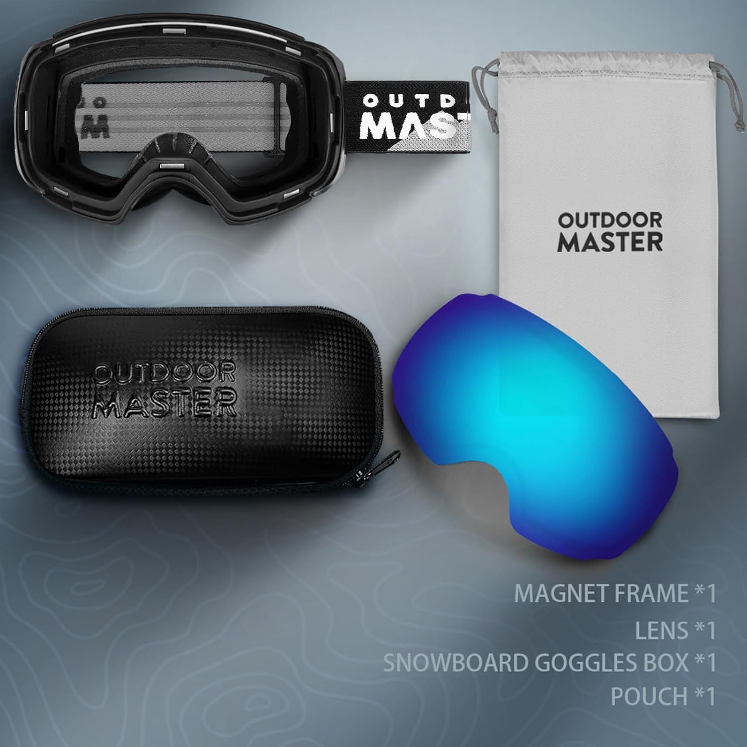 OutdoorMaster Ski Goggles PRO - Frameless, Interchangeable Lens 100% UV400 Protection Snow Goggles for Men & Women-OM-2 - Image 3