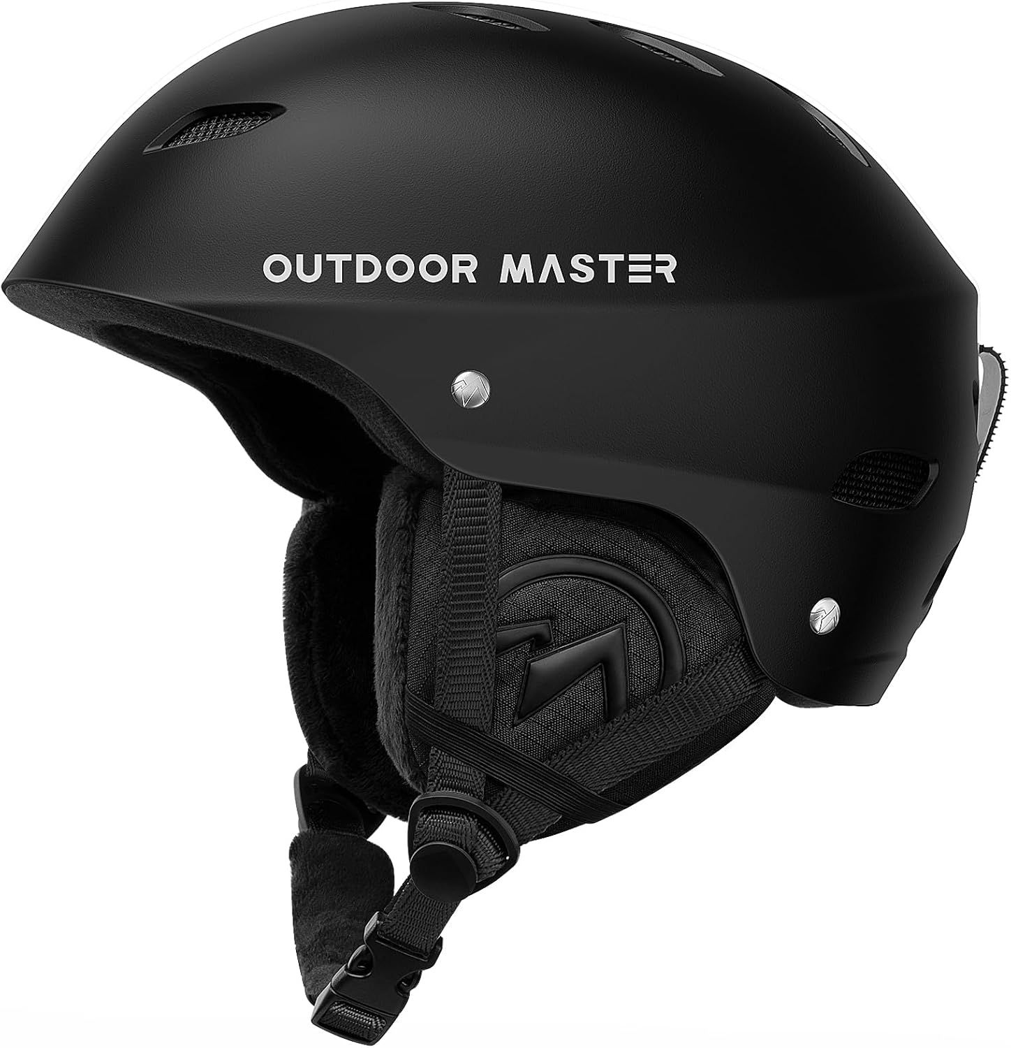 OutdoorMaster Kelvin Ski Helmet - with ASTM Certified Safety, 9 Options - for Men, Women & Youth-Black,Large - Image 1