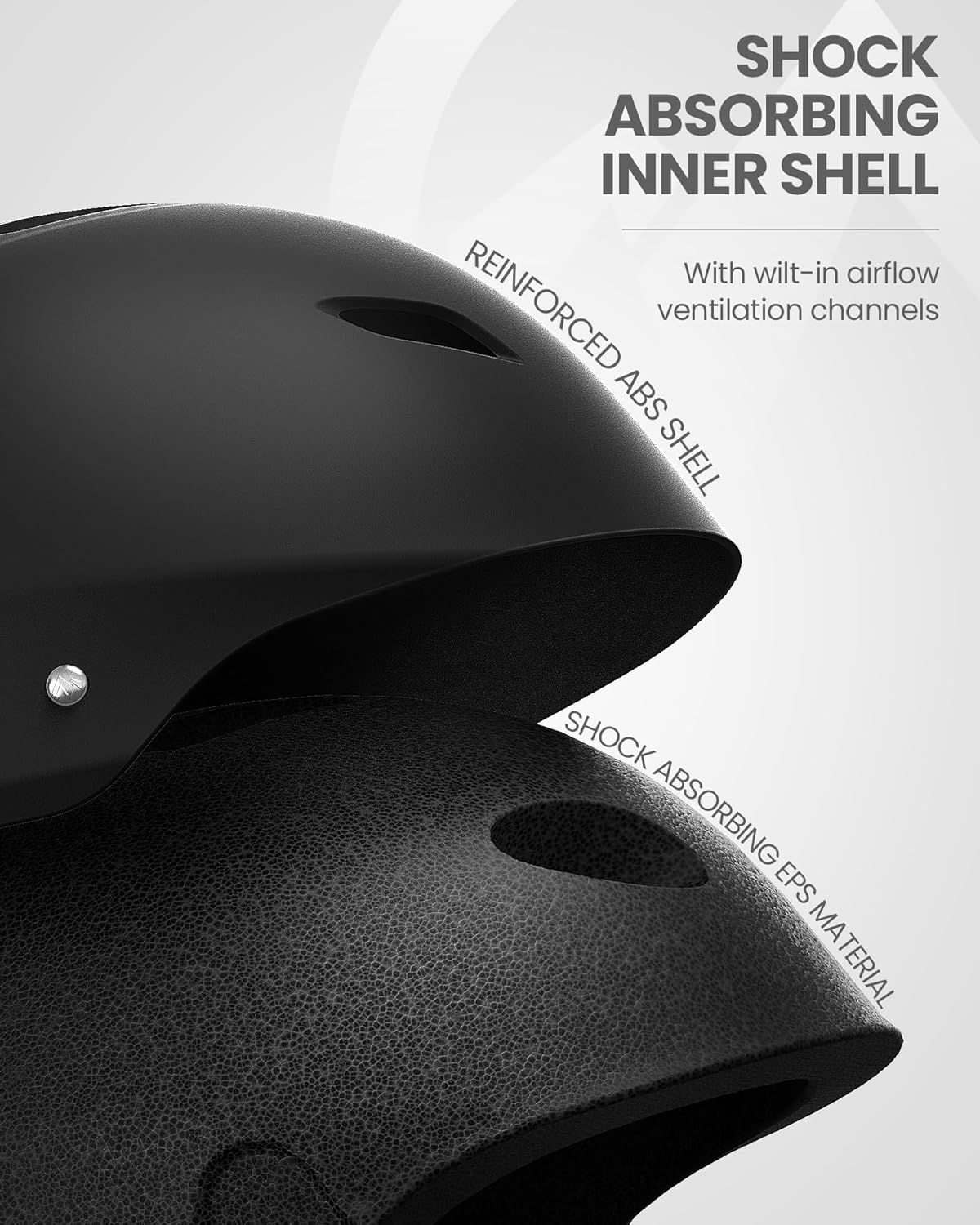 OutdoorMaster Kelvin Ski Helmet - with ASTM Certified Safety, 9 Options - for Men, Women & Youth-Black,Large - Image 2
