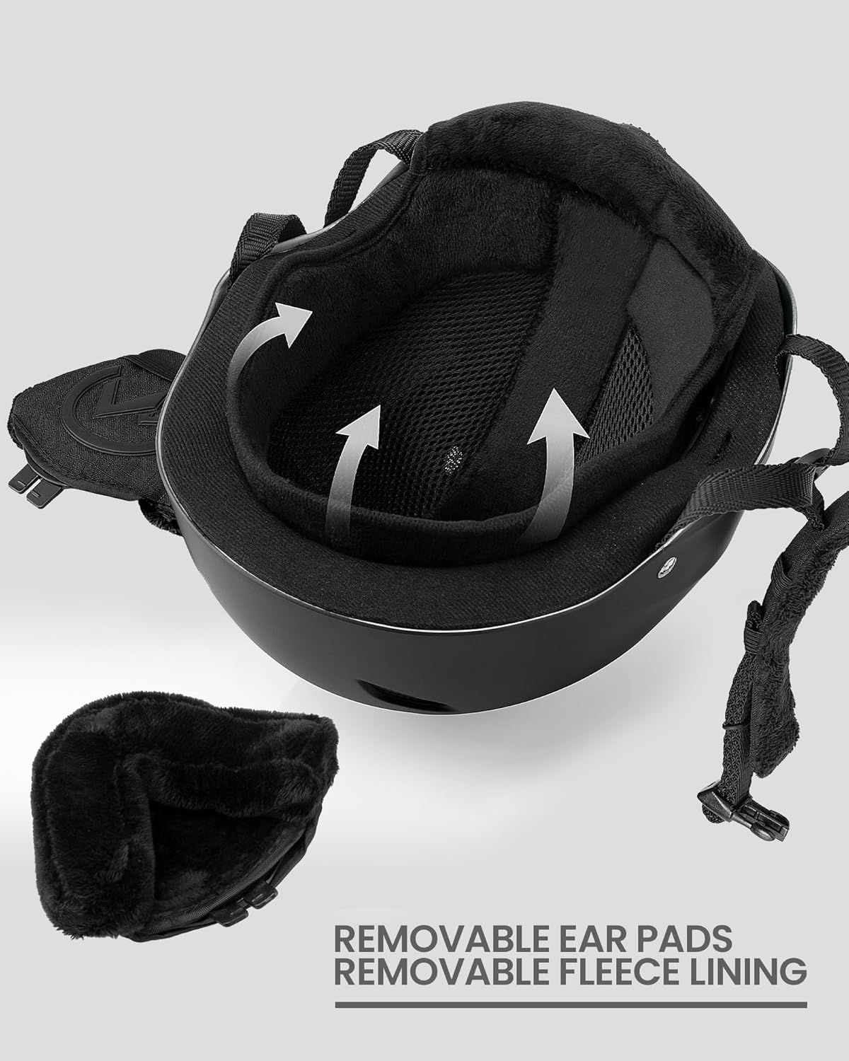 OutdoorMaster Kelvin Ski Helmet - with ASTM Certified Safety, 9 Options - for Men, Women & Youth-Black,Large - Image 4