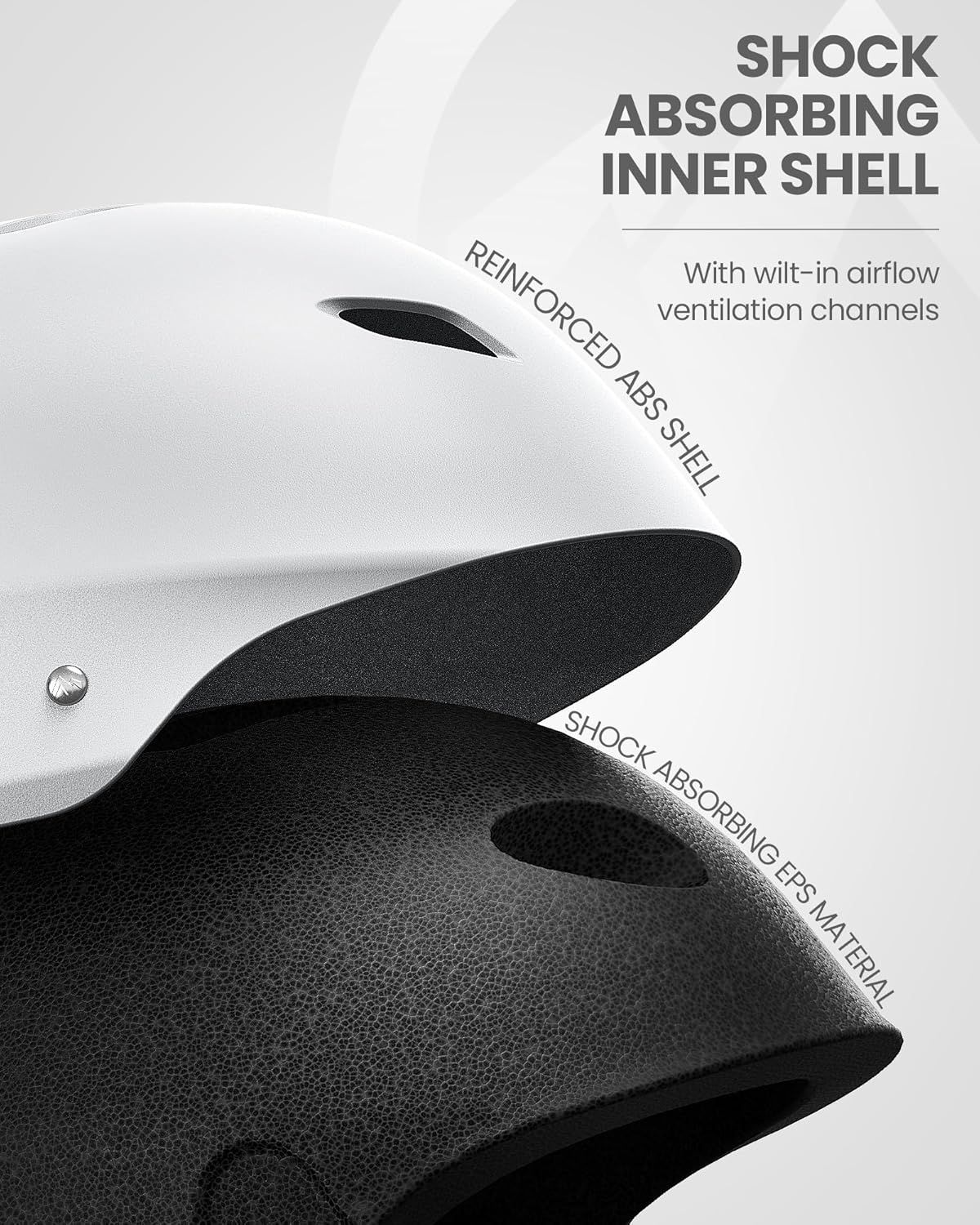 OutdoorMaster Kelvin Ski Helmet - with ASTM Certified Safety, 9 Options - for Men, Women & Youth-White,Large - Image 3