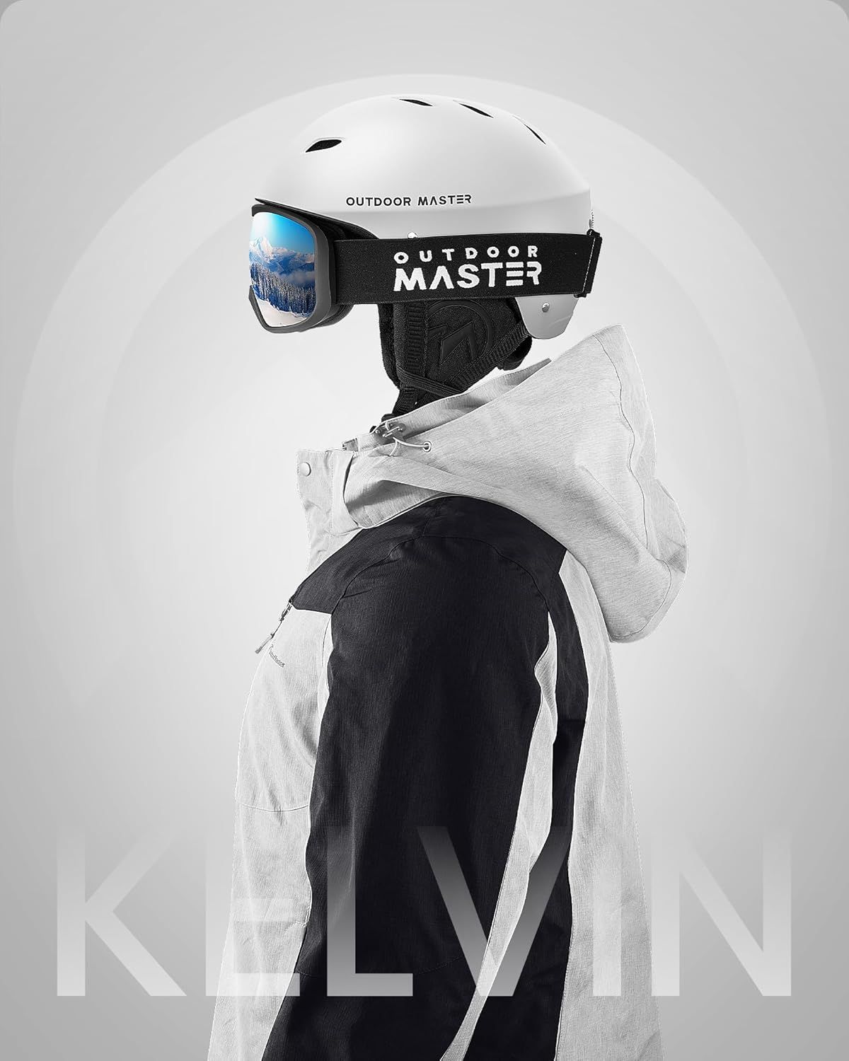 OutdoorMaster Kelvin Ski Helmet - with ASTM Certified Safety, 9 Options - for Men, Women & Youth-White,Large - Image 6
