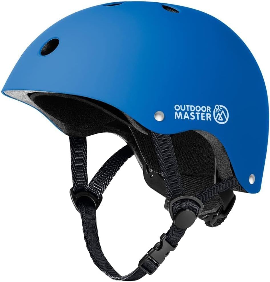 OutdoorMaster Youth & Kids Bike Helmet - Adjustable Multi-Sports Skateboard Helmet with Removable Liners for Balance Bike, Toddler Scooter, One Wheel Hoverboard-Blue-M - Image 5